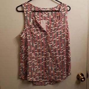 Red black and gold top